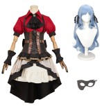 BanG Dream Togawa Sakiko Red Uniform Cosplay Costume Halloween Carnival Outfit