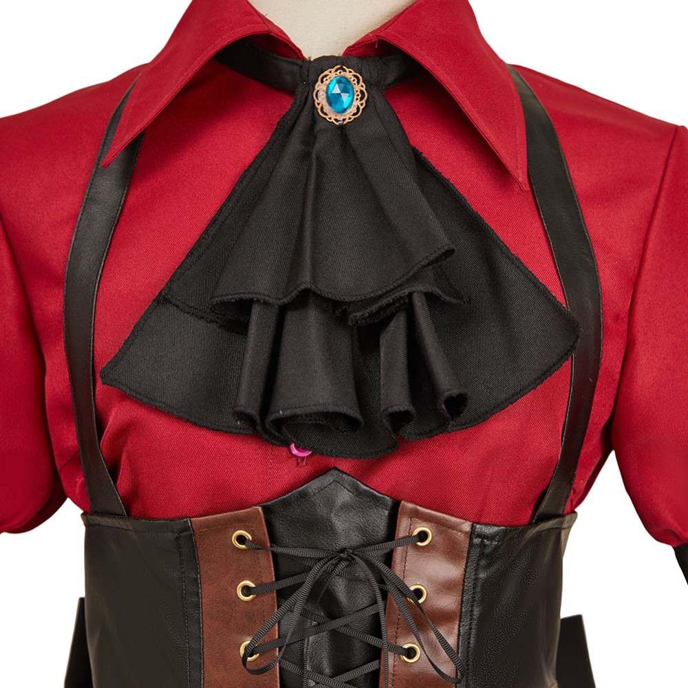 BanG Dream Togawa Sakiko Red Uniform Cosplay Costume Halloween Carnival Outfit
