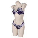 Baldur's Gate Shadowheart 2 Pics/Set Purple Swimsuit Suit Cosplay Costume Halloween Carnival Outfit