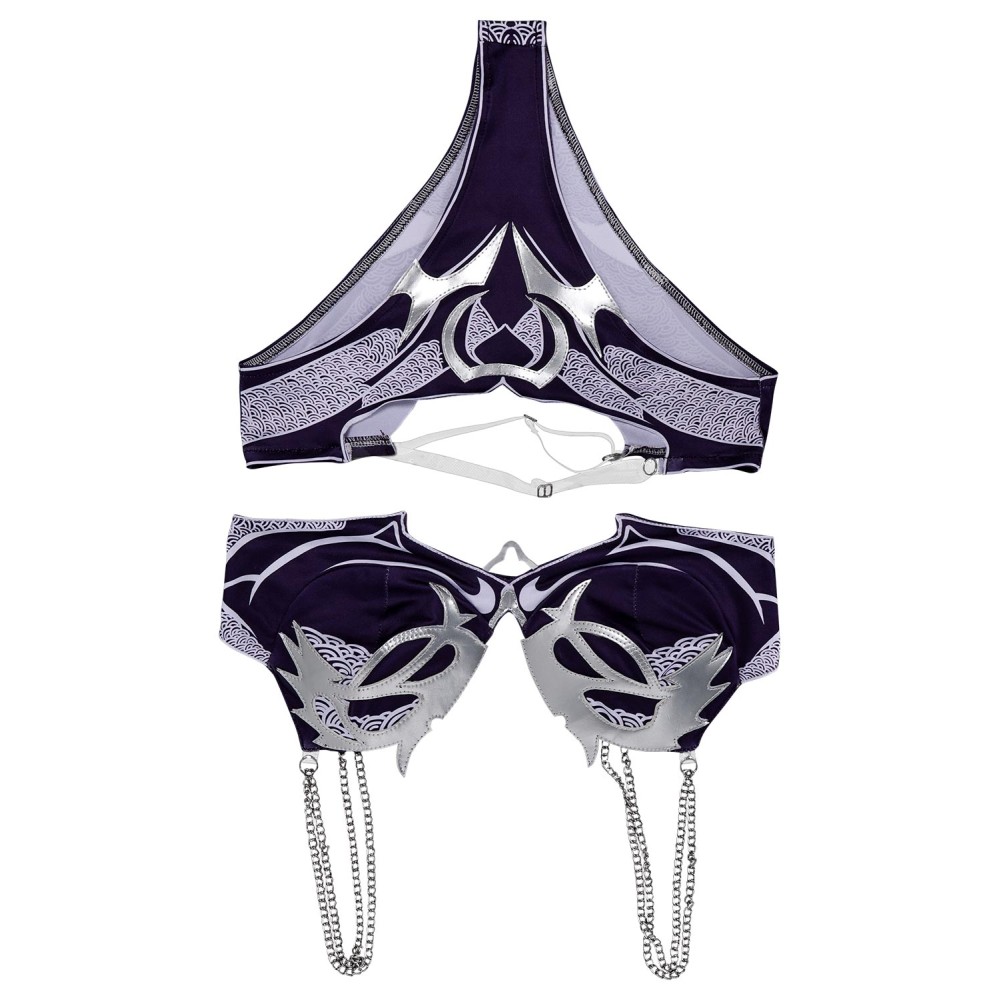 Baldur's Gate Shadowheart 2 Pics/Set Purple Swimsuit Suit Cosplay Costume Halloween Carnival Outfit