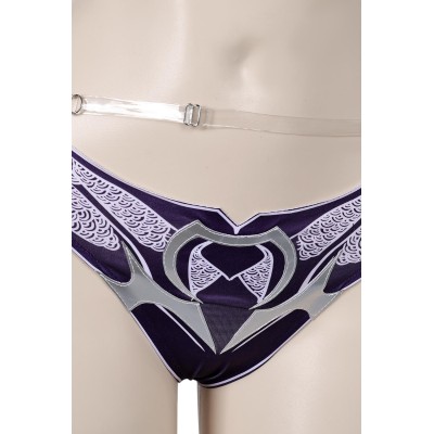 Baldur's Gate Shadowheart 2 Pics/Set Purple Swimsuit Suit Cosplay Costume Halloween Carnival Outfit