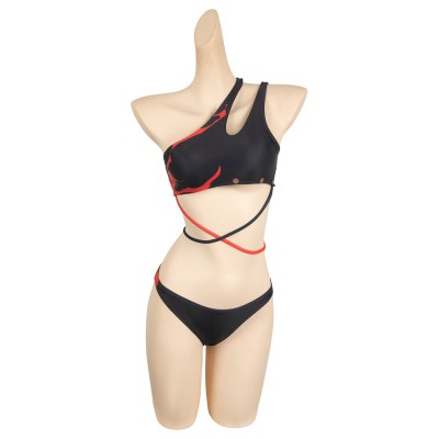 Baldur's Gate Karlach 2 Pics Set Printed Swimsuit Suit Cosplay Costume Halloween Carnival Outfit