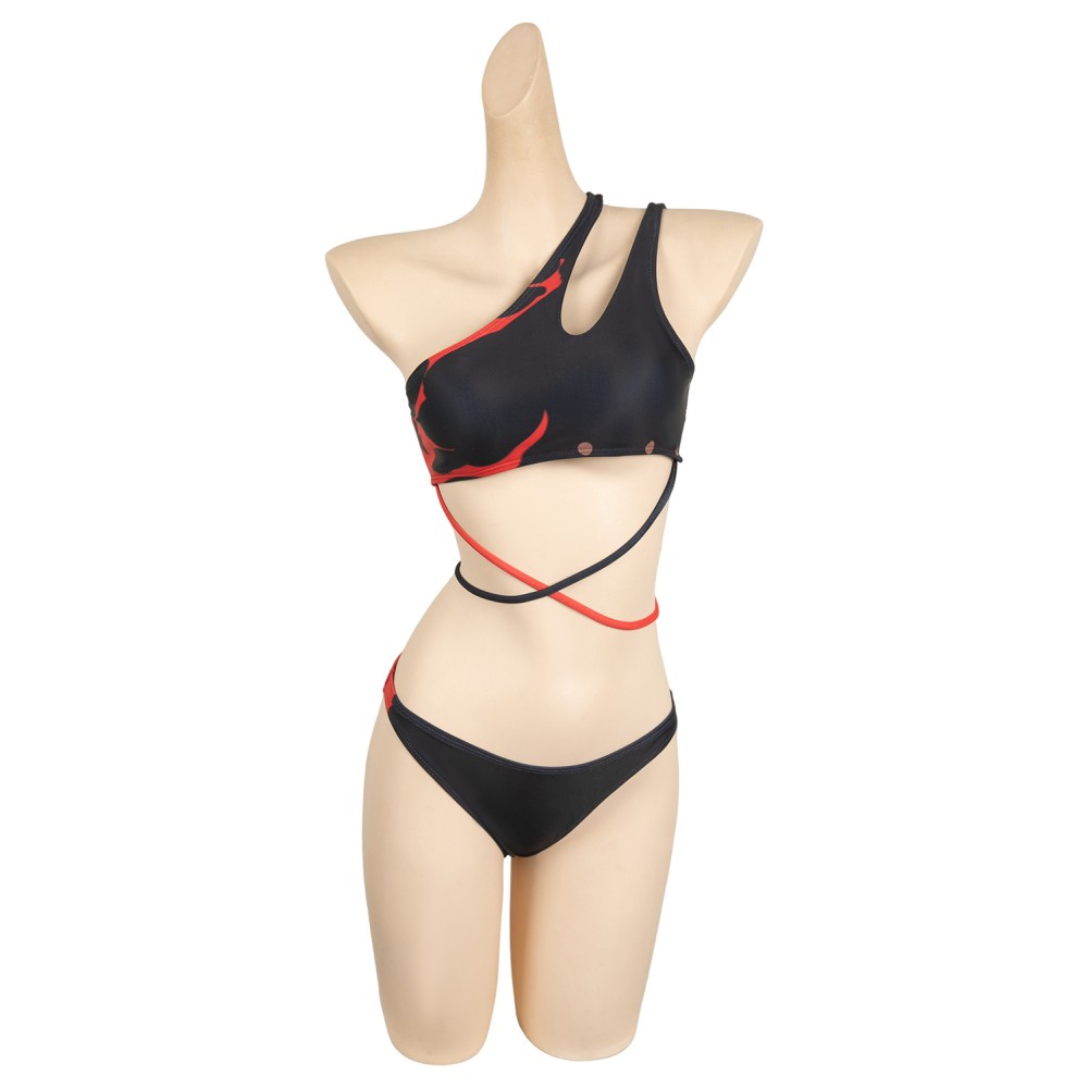 Baldur's Gate Karlach 2 Pics Set Printed Swimsuit Suit Cosplay Costume Halloween Carnival Outfit