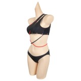 Baldur's Gate Karlach 2 Pics Set Printed Swimsuit Suit Cosplay Costume Halloween Carnival Outfit