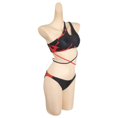 Baldur's Gate Karlach 2 Pics Set Printed Swimsuit Suit Cosplay Costume Halloween Carnival Outfit
