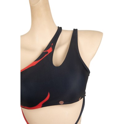 Baldur's Gate Karlach 2 Pics Set Printed Swimsuit Suit Cosplay Costume Halloween Carnival Outfit