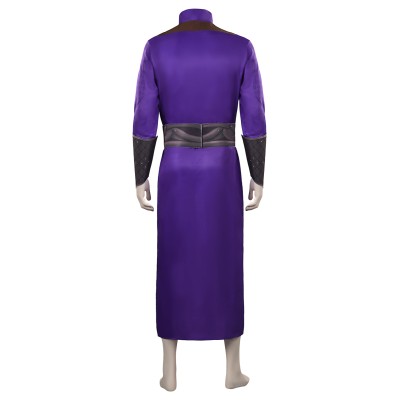 Baldur's Gate Gala Purple Wizard Robe Suit Cosplay Costume Halloween Carnival Outfit