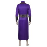 Baldur's Gate Gala Purple Wizard Robe Suit Cosplay Costume Halloween Carnival Outfit