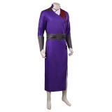 Baldur's Gate Gala Purple Wizard Robe Suit Cosplay Costume Halloween Carnival Outfit
