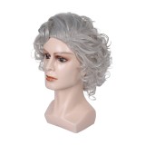 Baldur's Gate Astarion Grey Wig Heat Resistant Synthetic Hair Accessories Cosplay Costume Halloween Carnival
