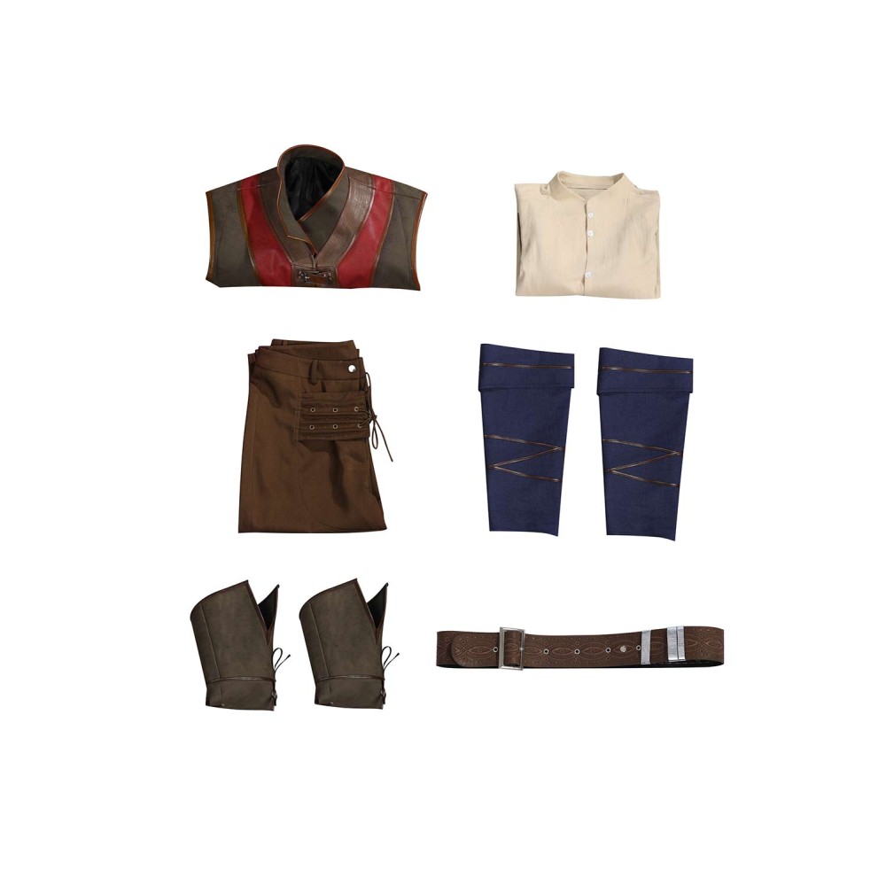 Baldur's Gate 3 Wyll Evil Sorcerer Uniform Set Suit Cosplay Costume Halloween Carnival Outfit