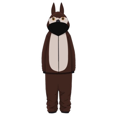 Baldur's Gate 3 Owlbear One-piece Sleepwear Suit Cosplay Costume Halloween Carnival Outfit