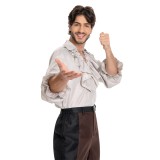Baldur's Gate 3 Astarion Medieval Shirt Wig Shirt Set Suit Cosplay Costume Halloween Carnival Outfit