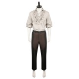 Baldur's Gate 3 Astarion Medieval Shirt Wig Shirt Set Suit Cosplay Costume Halloween Carnival Outfit
