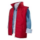 Back To The Future Marty McFly Red Waistcoat Suit Cosplay Costume Halloween Carnival