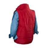 Back To The Future Marty McFly Red Waistcoat Suit Cosplay Costume Halloween Carnival