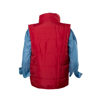 Back To The Future Marty McFly Red Waistcoat Suit Cosplay Costume Halloween Carnival
