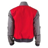 Back to the Future Marty McFly Red Coat Cosplay Costume Halloween Carnival Outfit