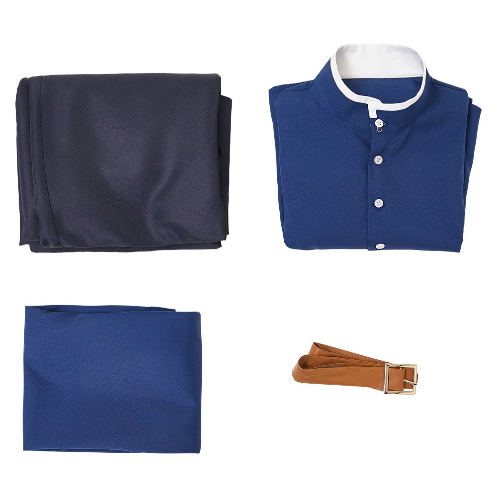 Babanbabanban Vampire Mori Ranmaru Blue Uniform Cosplay Costume Halloween Carnival Outfit