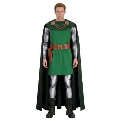 Avengers: Doomsday Doctor Doom Green Cosplay Costume Halloween Carnival Outfit
