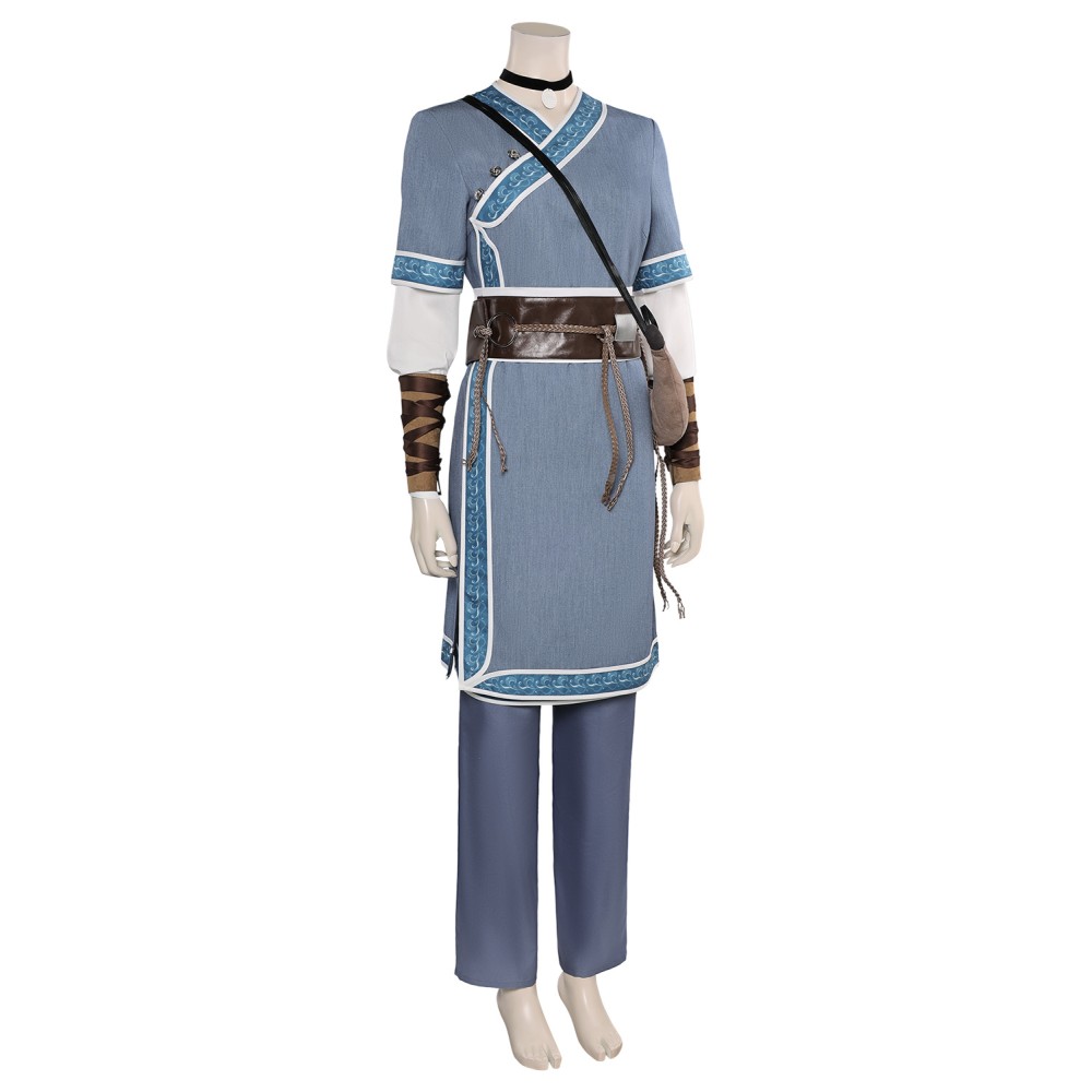 Avatar: The Last Airbender Katara Full Set Suit Cosplay Costume Halloween Carnival Outfit