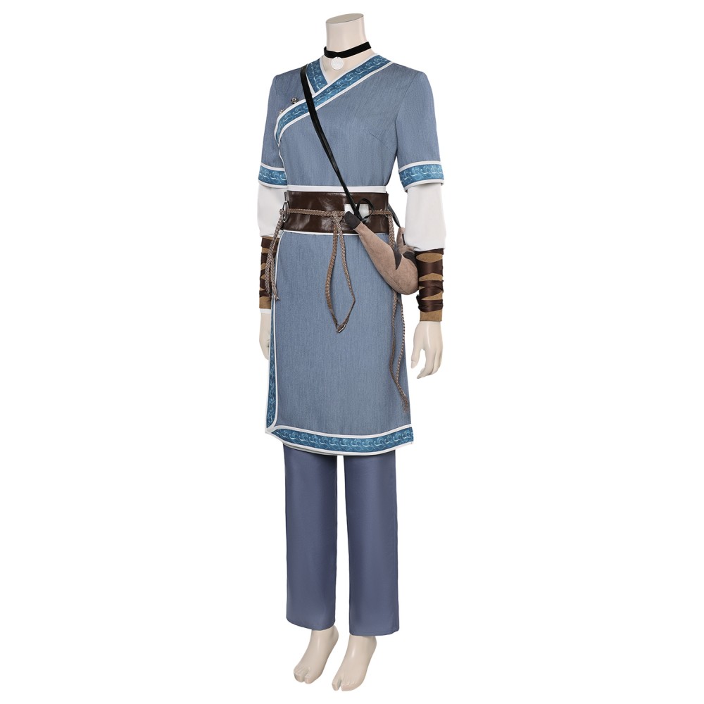 Avatar: The Last Airbender Katara Full Set Suit Cosplay Costume Halloween Carnival Outfit