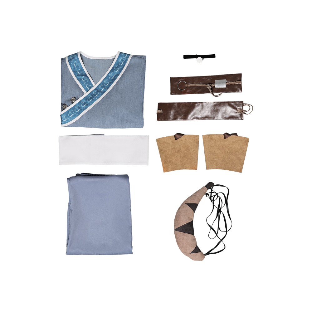 Avatar: The Last Airbender Katara Full Set Suit Cosplay Costume Halloween Carnival Outfit