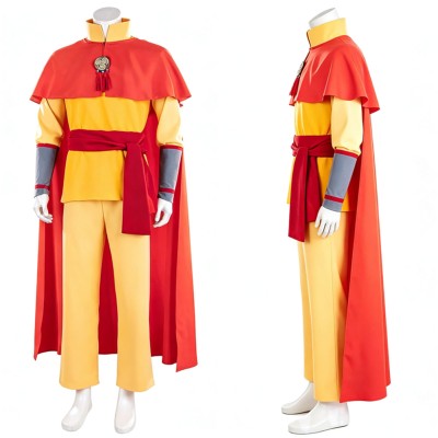 Avatar Aang Yellow Cosplay Costume Halloween Carnival Outfit