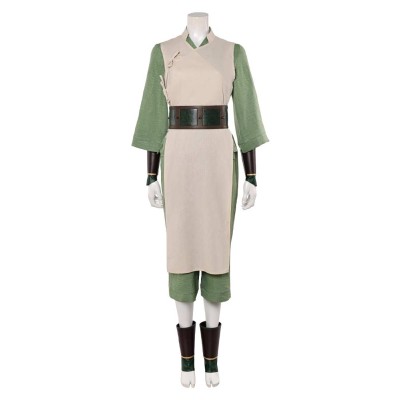 Avatar: The Last Airbender Toph Beifong Women White Cosplay Costume Halloween Carnival Outfit