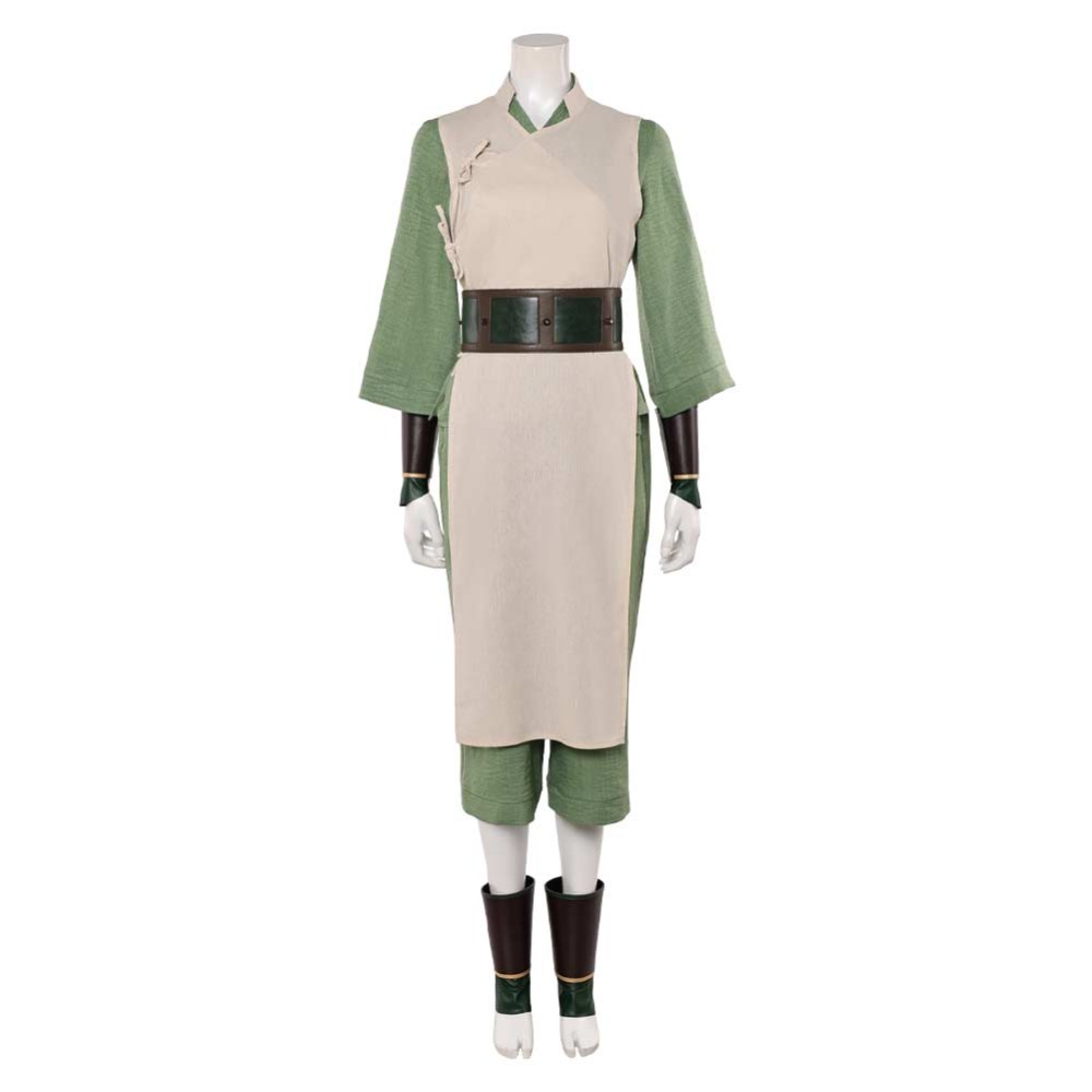 Avatar: The Last Airbender Toph Beifong Women White Cosplay Costume Halloween Carnival Outfit