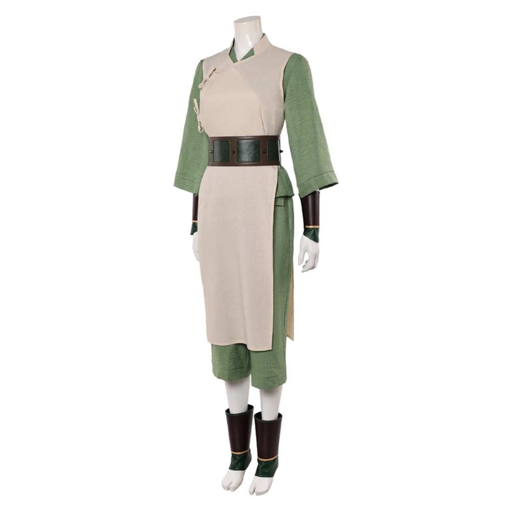 Avatar: The Last Airbender Toph Beifong Women White Cosplay Costume Halloween Carnival Outfit