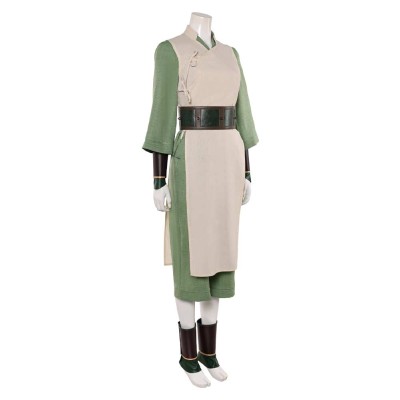Avatar: The Last Airbender Toph Beifong Women White Cosplay Costume Halloween Carnival Outfit