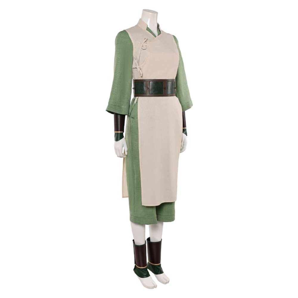 Avatar: The Last Airbender Toph Beifong Women White Cosplay Costume Halloween Carnival Outfit