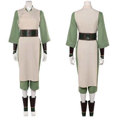 Avatar: The Last Airbender Toph Beifong Women White Cosplay Costume Halloween Carnival Outfit