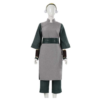 Avatar: The Last Airbender Toph Beifong Women Gray Cosplay Costume Halloween Carnival Outfit