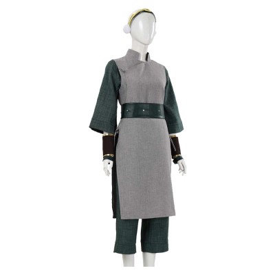 Avatar: The Last Airbender Toph Beifong Women Gray Cosplay Costume Halloween Carnival Outfit