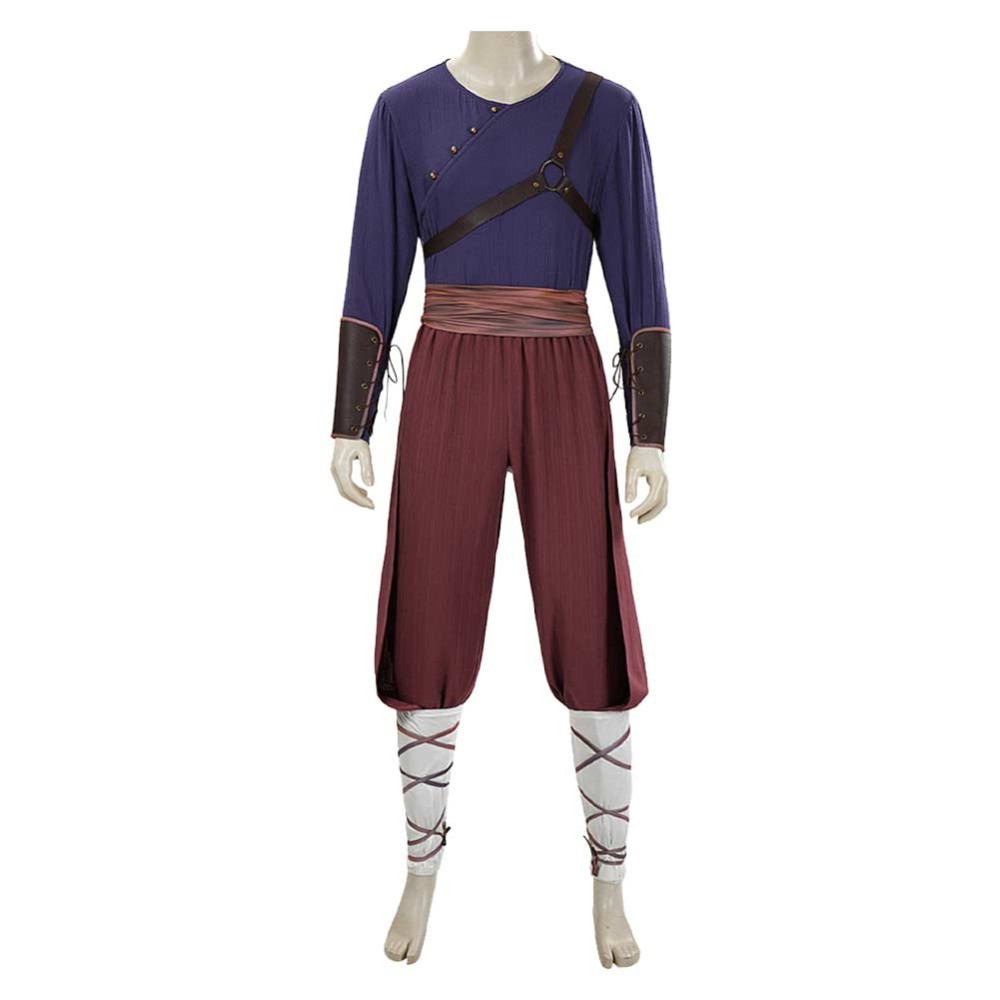 Avatar: The Last Airbender Season 2 Zuko Purple Training Cosplay Costume Halloween Carnival Outfit