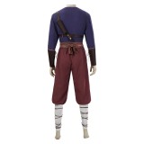 Avatar: The Last Airbender Season 2 Zuko Purple Training Cosplay Costume Halloween Carnival Outfit