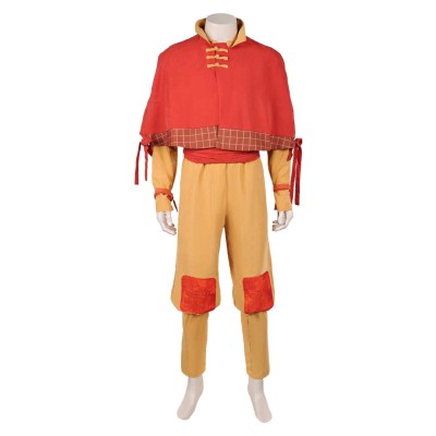 Avatar: The Last Airbender Season 2 Aang Brown Cosplay Costume Halloween Carnival Outfit