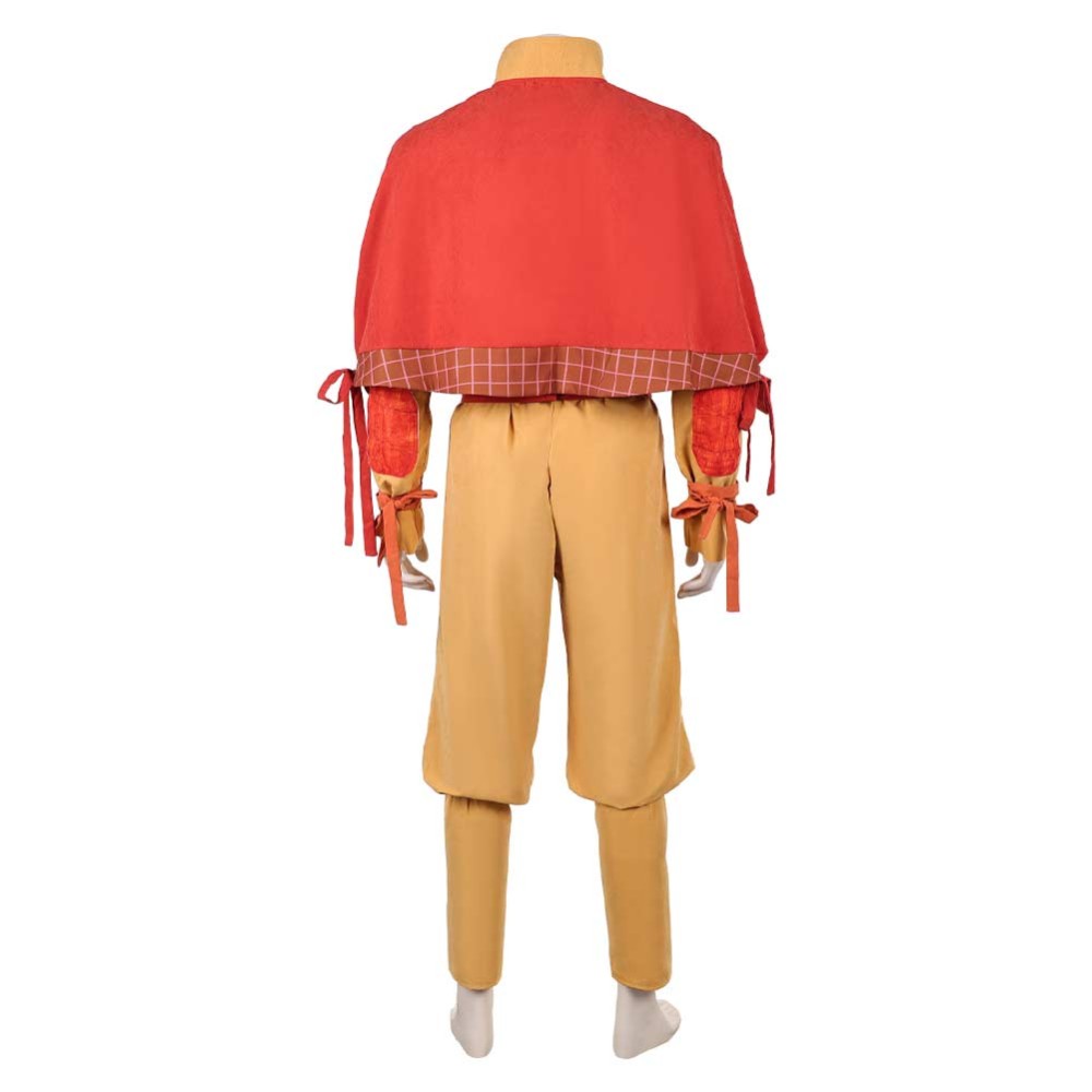 Avatar: The Last Airbender Season 2 Aang Brown Cosplay Costume Halloween Carnival Outfit