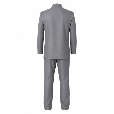 Austin Powers Dr. Evil Gray Cosplay Costume Halloween Carnival Outfit