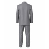 Austin Powers Dr. Evil Gray Cosplay Costume Halloween Carnival Outfit