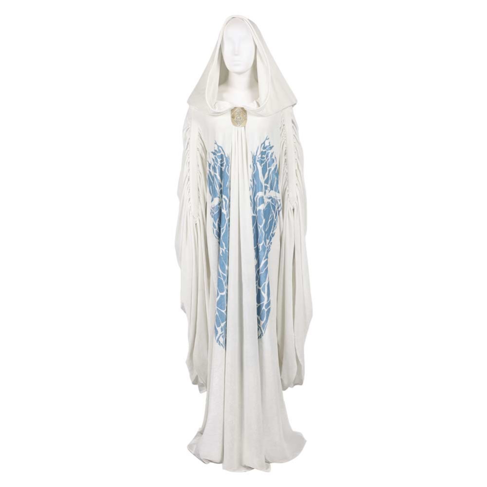 Attack of the Clones Padme Amidala White Cloak Party Cosplay Costume Halloween Carnival Outfit