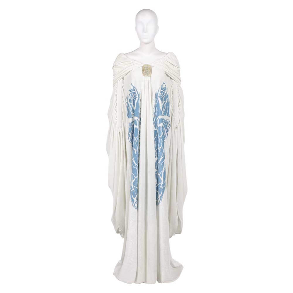 Attack of the Clones Padme Amidala White Cloak Party Cosplay Costume Halloween Carnival Outfit
