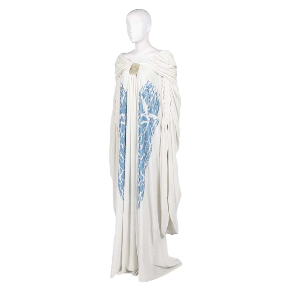 Attack of the Clones Padme Amidala White Cloak Party Cosplay Costume Halloween Carnival Outfit
