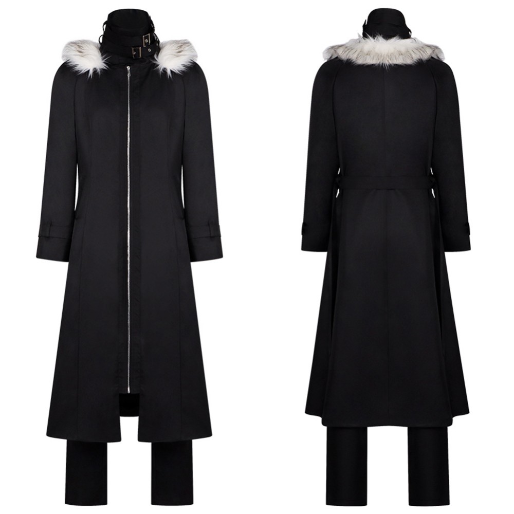 Atsushi Nakajima Black Overcoat Cosplay Costume Halloween Carnival Outfit