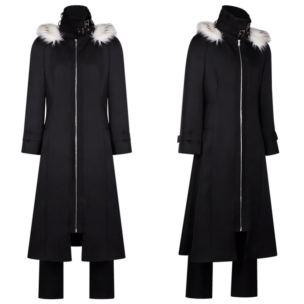 Atsushi Nakajima Black Overcoat Cosplay Costume Halloween Carnival Outfit