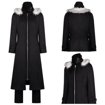 Atsushi Nakajima Black Overcoat Cosplay Costume Halloween Carnival Outfit
