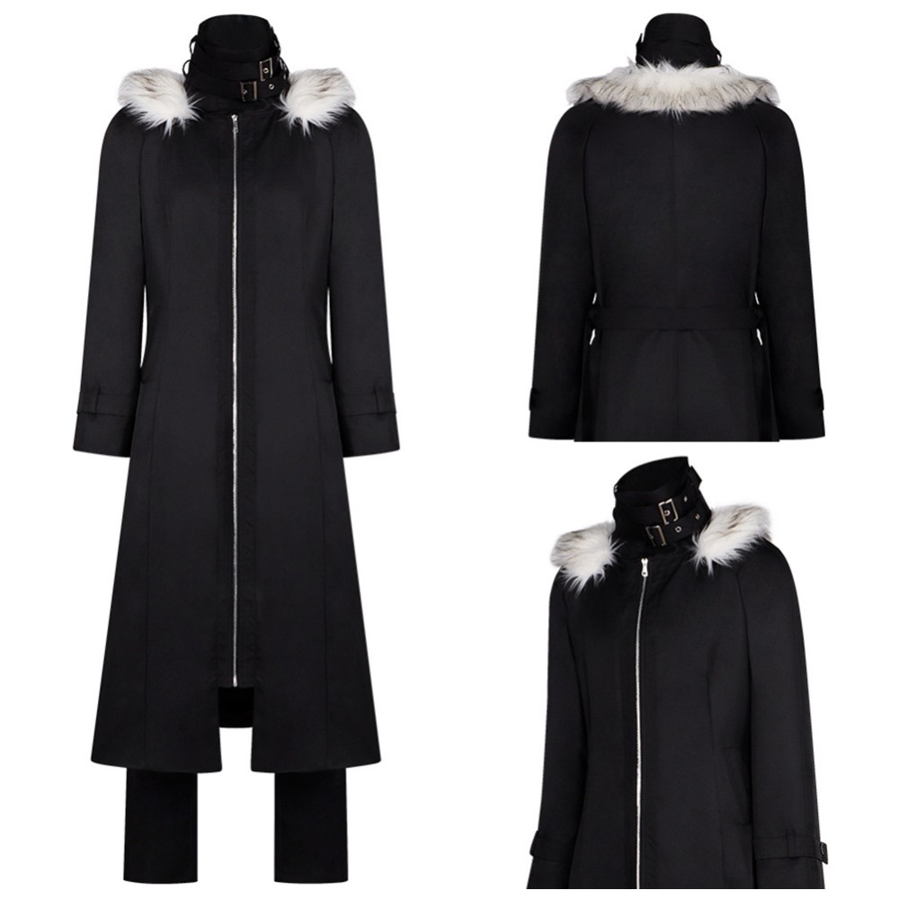 Atsushi Nakajima Black Overcoat Cosplay Costume Halloween Carnival Outfit