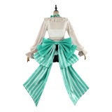 Arknights Haruka Women Green Dress Cosplay Costume Halloween Carnival Outfit